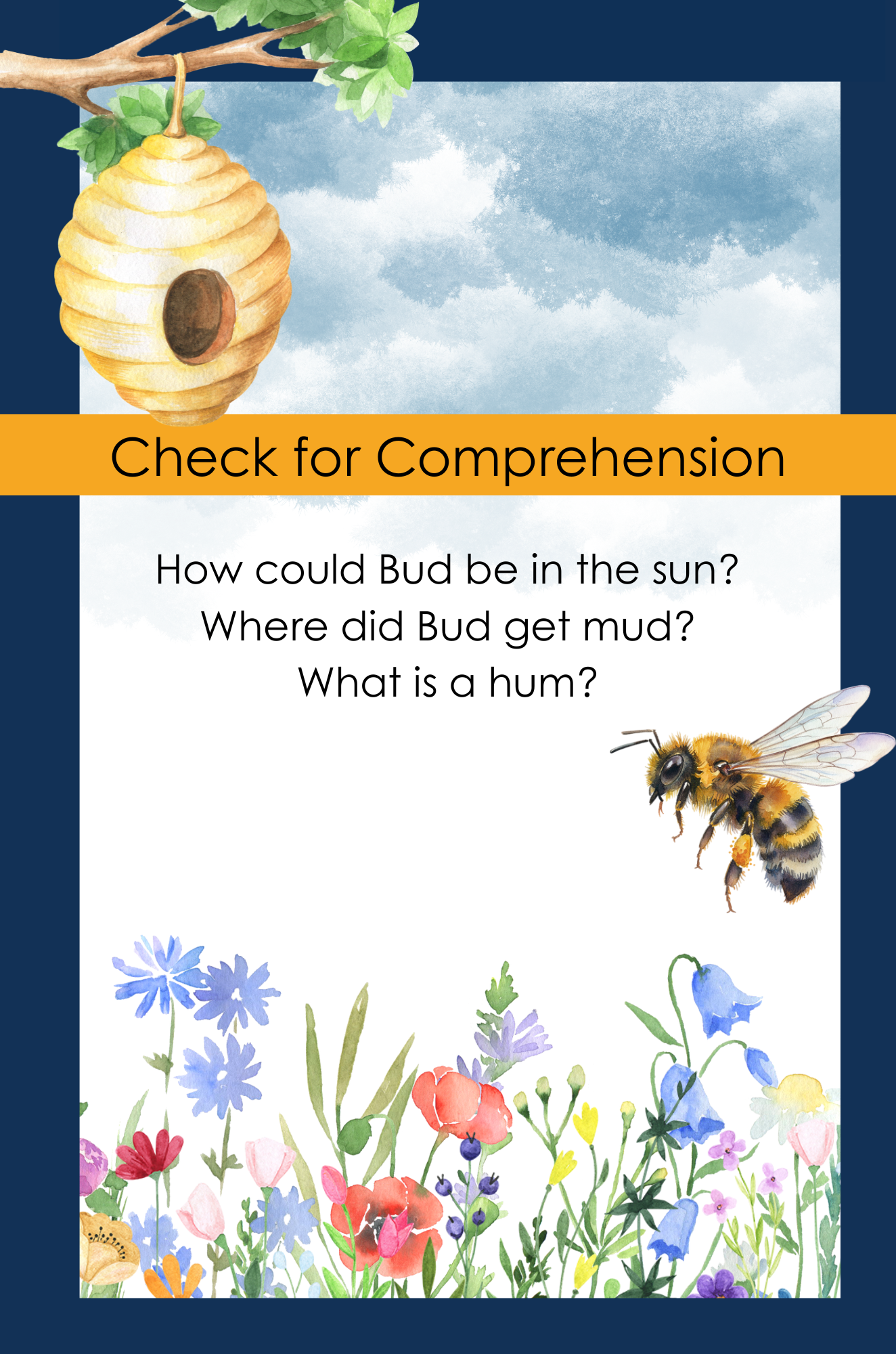 Read with Bees Emergent Reader: Short Vowel CVC